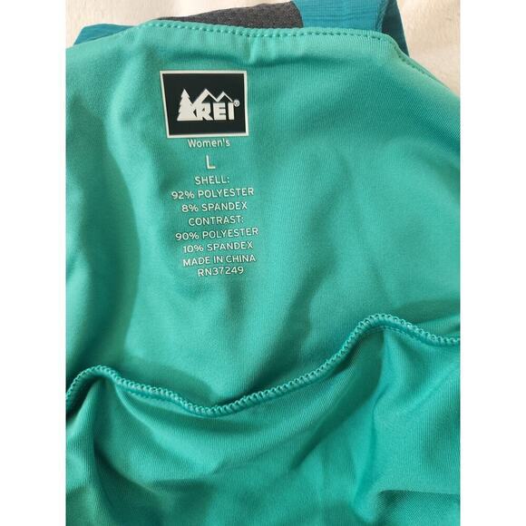 REI Co-Op Athletic Tank sz L Floral camping hiking  granola girl gorpcore - Picture 6 of 7